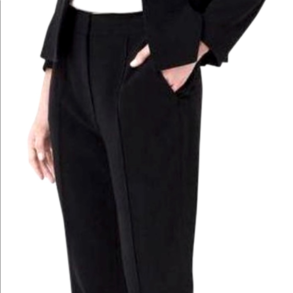 DVF black petite pants